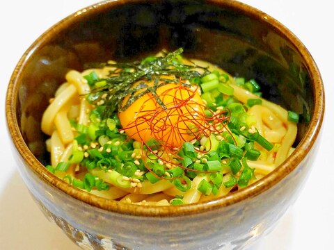 冷凍うどん＆レンジ使用で簡単！油そば風冷やしうどん